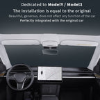 Car Suede Wrap Version Sunglasses Storage Box for Tesla Model 3 2019-2023, Suede Wrap Version for Tesla Model 3
