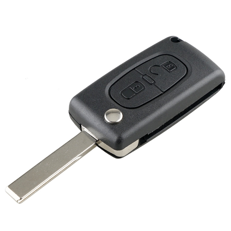 For PEUGEOT 2 Buttons Intelligent Remote Control Car Key with PCF7961 Integrated Chip & Battery & Holder & Slotted Key Blade & FSK Signal, Frequency: 433MHz, For PEUGEOT FSK Signal For PEUGEOT FSK Signal