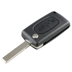 For PEUGEOT 2 Buttons Intelligent Remote Control Car Key with PCF7961 Integrated Chip & Battery & Holder & Slotted Key Blade & FSK Signal, Frequency: 433MHz, For PEUGEOT FSK Signal For PEUGEOT FSK Signal