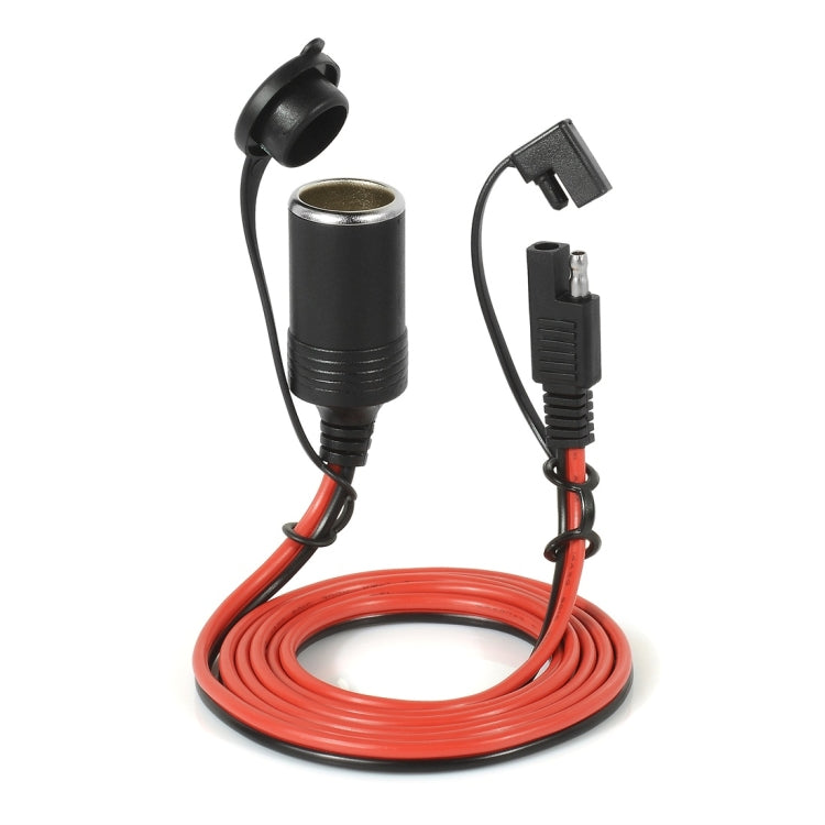 12V Car Charger Cigarette Lighter Extension Cord Female Socket with Quick Disconnect Wire Harness, Female Socket Female Socket