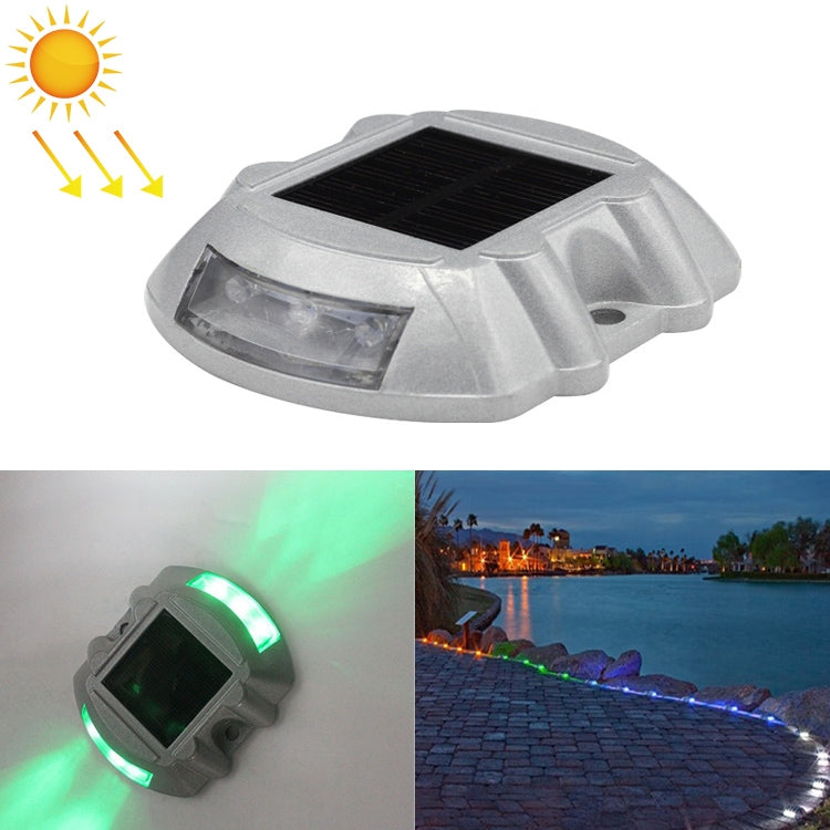 Solar Horseshoe Road Stud Light Car Guidance Light Road Deceleration Light, Constantly Bright Version, Constantly Bright Version Constantly Bright Version Green