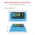 20A Solar Charge Controller 12V / 24V Lithium Lead-Acid Battery Charge Discharge PV Controller, 20A
