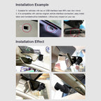 Car WiFi Dual Camera Hidden 360 Degree Rotation Car Driving Recorder, WiFi Dual Camera