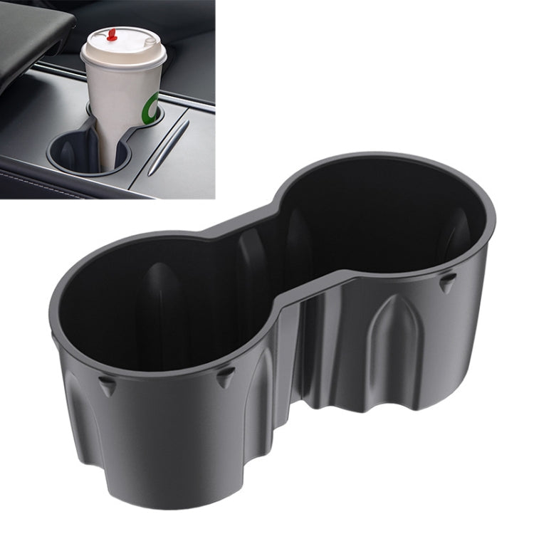 SHUNWEI SD-1054 Car Water Cup Holder for Tesla Model 3 / Y 2021-2022, SD-1054 (Black), SD-1054 (Grey) SD-1054 (Black) Black