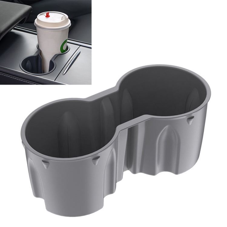 SHUNWEI SD-1054 Car Water Cup Holder for Tesla Model 3 / Y 2021-2022, SD-1054 (Black), SD-1054 (Grey) – Durable Build, Easy to Use SD-1054 (Grey) Grey