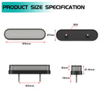 1 Pair Double Color Brake Light Turn Signal Light, Double Color – Durable Build, Easy to Use