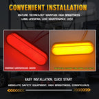 1 Pair Double Color Brake Light Turn Signal Light, Double Color – Durable Build, Easy to Use