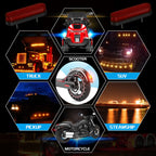 1 Pair Double Color Brake Light Turn Signal Light, Double Color – Durable Build, Easy to Use