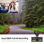 A1 3-lens Video HD Night Vision Car Driving Recorder, with Rear View Camera, A1
