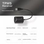 USB TPMS Tire Pressure Monitoring System Android with Internal Sensor for Car Radio DVD Player, with Internal Sensor