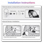 USB TPMS Tire Pressure Monitoring System Android with Internal Sensor for Car Radio DVD Player, with Internal Sensor