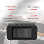 Car High Precision Solar Charging Tire Pressure Monitoring System TPMS, Built-in Voice Sensor, Built-in Voice Sensor