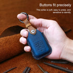 For Honda Car Cowhide Leather Key Protective Cover Key Case, Three Keys Tailgate Version, For Honda, Three Keys Tailgate Version