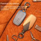 For Toyota Car Cowhide Leather Key Protective Cover Key Case, Two Keys Version, For Toyota,Two Keys Version, For Toyota, Two Keys Version