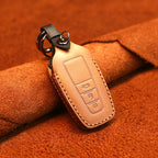 For Toyota Car Cowhide Leather Key Protective Cover Key Case, Three Keys Version, For Toyota