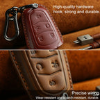 For Cadillac Car Cowhide Leather Key Protective Cover Key Case, Five Keys Version, For Cadillac, Five Keys Version, For Cadillac