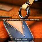 For Nissan Car Cowhide Leather Key Protective Cover Key Case, Three Keys Tailgate Version, For Nissan, Three Keys Tailgate Version