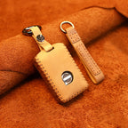 For Volvo Single Slit Style Car Cowhide Leather Key Protective Cover Key Case, For Volvo Single Slit Style