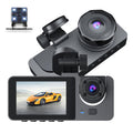 A2 Triple Lens Car Dash Camera Driving Recorder, A2 (Black) A2 (Black) Black