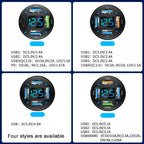 2pcs 4 in 1 USB 4.8A Digital Display Car Charger, 4.8A