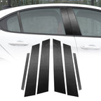 For Alfa Romeo Giulia Carbon Fiber Car B / C / Middle Pillar Door Window Decorative Sticker,Left and Right Drive Universal, Door Window Door Window