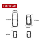 Car Carbon Fiber Window Lift B Decorative Sticker for Volvo XC90 2008-2014, Left Drive, Window Lift B, Left Drive
