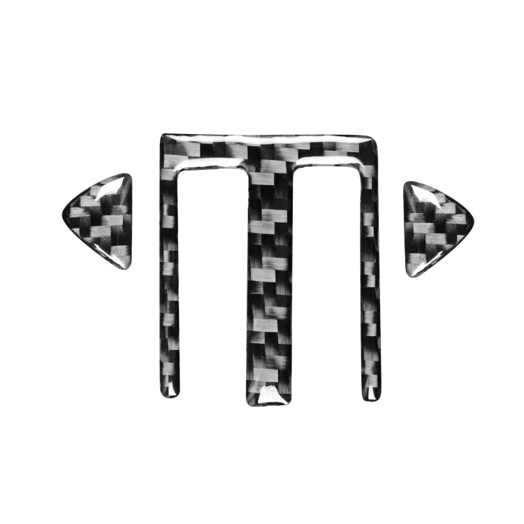 3 in 1 Car Carbon Fiber Central Air Outlet Decorative Sticker for Subaru BRZ / Toyota 86 2017-2019, Left and Right Drive Universal, Central Air Outlet Central Air Outlet