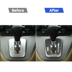Carbon Fiber Car Gear Indicator Frame Decorative Sticker for Honda CRV 2007-2011,Right Drive, Gear Indicator Frame,Right Drive
