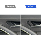 2 PCS / Set Carbon Fiber Car Door Lock Frame Decorative Sticker for Volkswagen Scirocco 2009-2016,Left Drive, Door Lock Frame ,Left Drive
