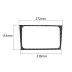 Carbon Fiber Car CD Panel Decorative Sticker for Volkswagen Golf 6 2008-2012, CD Panel