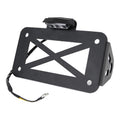 Motorcycle American Cruise Retro License Plate Holder with Light, License Plate Holder License Plate Holder