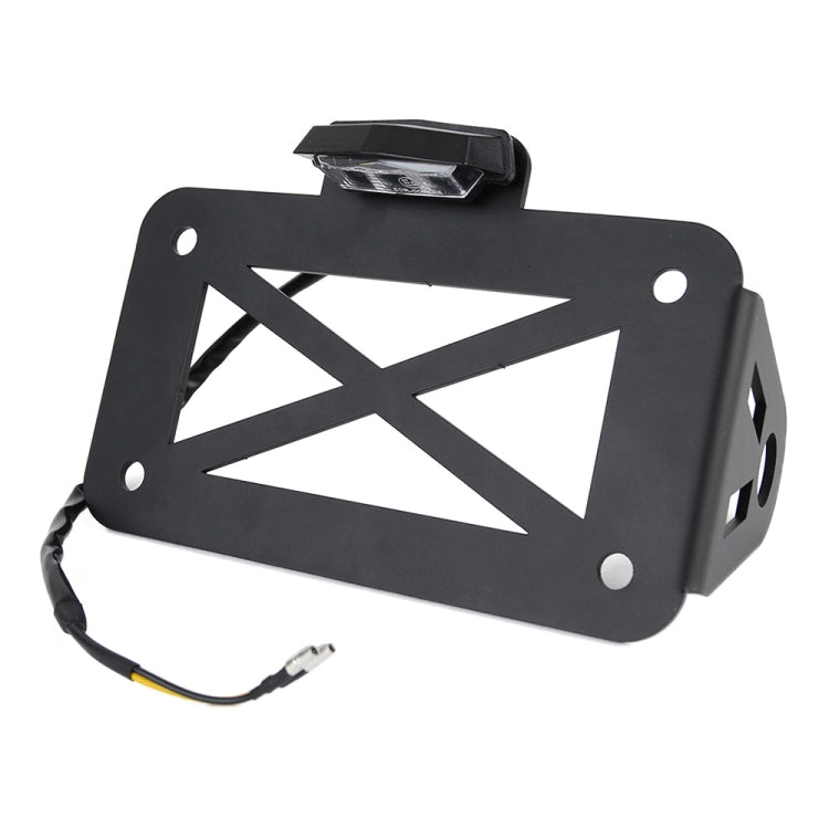 Motorcycle American Cruise Retro License Plate Holder with Light, License Plate Holder License Plate Holder