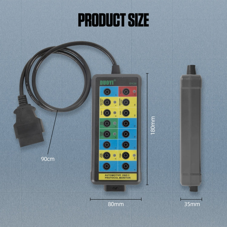 DUOYI DY29 Car OBD2 Diagnostic Protocol Detector Tester, DY29 – Durable Build, Easy to Use