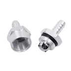 Car 8mm Aluminium Alloy Fuel Petrol One Way Non Return Check Valve, 8mm Silver