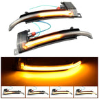 1 Pair For Audi A4 B8 Car Dynamic LED Turn Signal Light Rearview Mirror Flasher Water Blinker, For Audi A4 B8 For Audi A4 B8