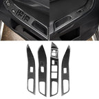 6 PCS Car Carbon Fiber Glass Lift Panel Decorative Sticker for Mitsubishi Lancer EVO 2008-2015, Right Drive, Glass Lift Panel, Right Drive Glass Lift Panel, Right Drive