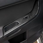 6 PCS Car Carbon Fiber Glass Lift Panel Decorative Sticker for Mitsubishi Lancer EVO 2008-2015, Left Drive, Glass Lift Panel, Left Drive