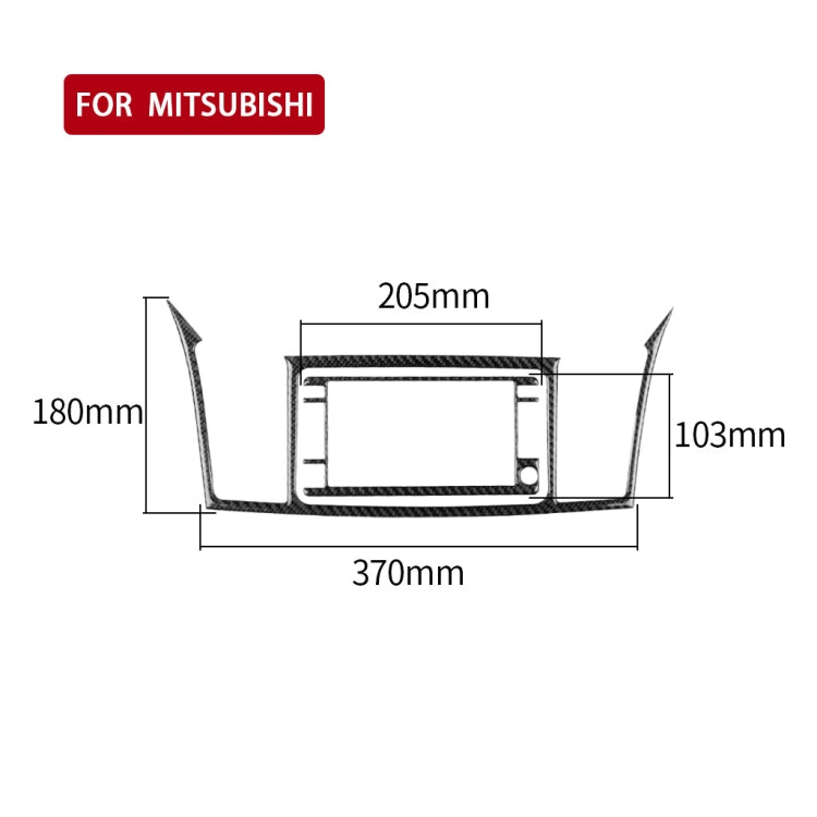 2 PCS Car Carbon Fiber Navigation System Display Decorative Sticker for Mitsubishi Lancer EVO 2008-2015, Left and Right Drive Universal, Navigation System Display – Durable Build, Easy to Use