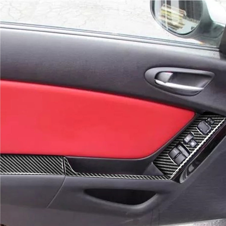 6 in 1 Car Carbon Fiber Left and Right Driving Seat Lift Decorative Sticker for Mazda RX8 2004-2008, Left Drive High-configured, Left and Right Driving Seat Lift, Left Drive High-configured – Durable Build, Easy to Use