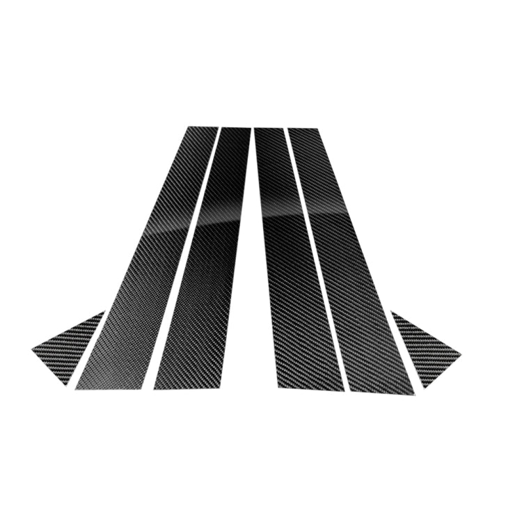 Car Carbon Fiber B Pillar Decorative Sticker for Audi A6 2012-2018, Left and Right Drive Universal, For Audi A6 2012-2018 For Audi A6 2012-2018