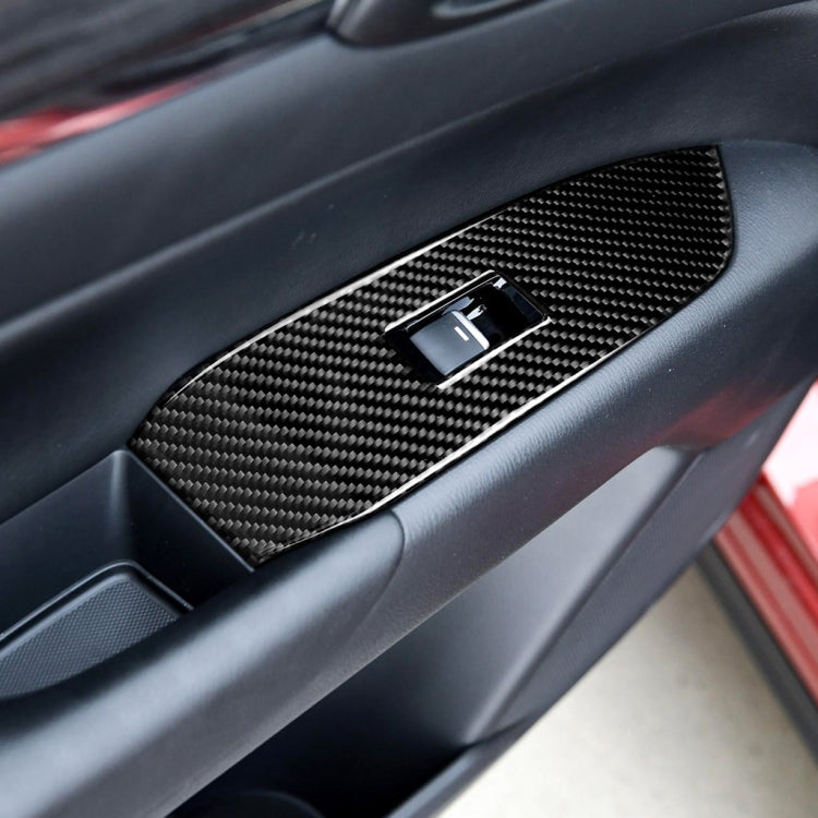 Car Carbon Fiber Window Buttons Panel Decorative Sticker for Mazda CX-5 2017-2018, Right Drive, Window Buttons Panel, Right Drive – Durable Build, Easy to Use