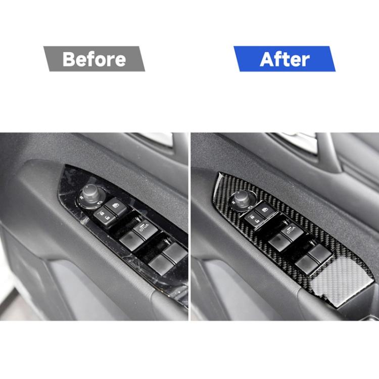 Car Carbon Fiber Window Buttons Panel Decorative Sticker for Mazda CX-5 2017-2018, Right Drive, Window Buttons Panel, Right Drive – Durable Build, Easy to Use