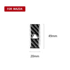 Car Carbon Fiber Warning Light Decorative Sticker for Mazda CX-5 2017-2018, Left and Right Drive Universal, Warning Light – Durable Build, Easy to Use