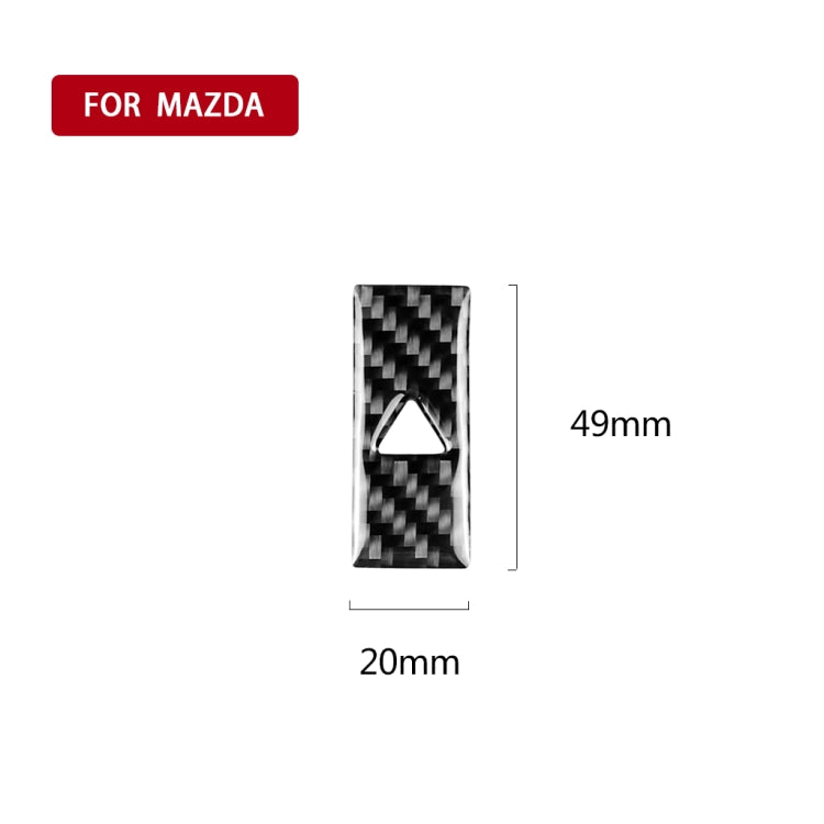 Car Carbon Fiber Warning Light Decorative Sticker for Mazda CX-5 2017-2018, Left and Right Drive Universal, Warning Light – Durable Build, Easy to Use