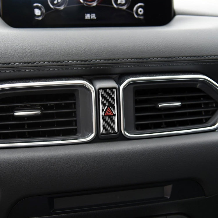 Car Carbon Fiber Warning Light Decorative Sticker for Mazda CX-5 2017-2018, Left and Right Drive Universal, Warning Light – Durable Build, Easy to Use
