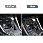 Car Carbon Fiber CD Panel Decorative Sticker for Lexus NX200 / 200t / 300h 2014-2021, Left and Right Drive Universal, CD Panel