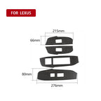 Car Carbon Fiber Window Glass Lift Decorative Sticker for Lexus NX200 / 200t / 300h 2014-2021, Right Drive, Window Glass Lift, Right Drive – Durable Build, Easy to Use