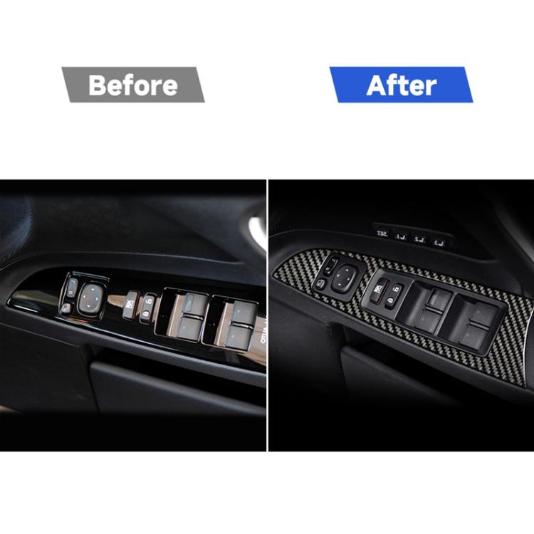 Car Carbon Fiber Window Glass Lift Decorative Sticker for Lexus IS250 300 350C 2006-2012, Right Drive, Window Glass Lift, Right Drive – Durable Build, Easy to Use