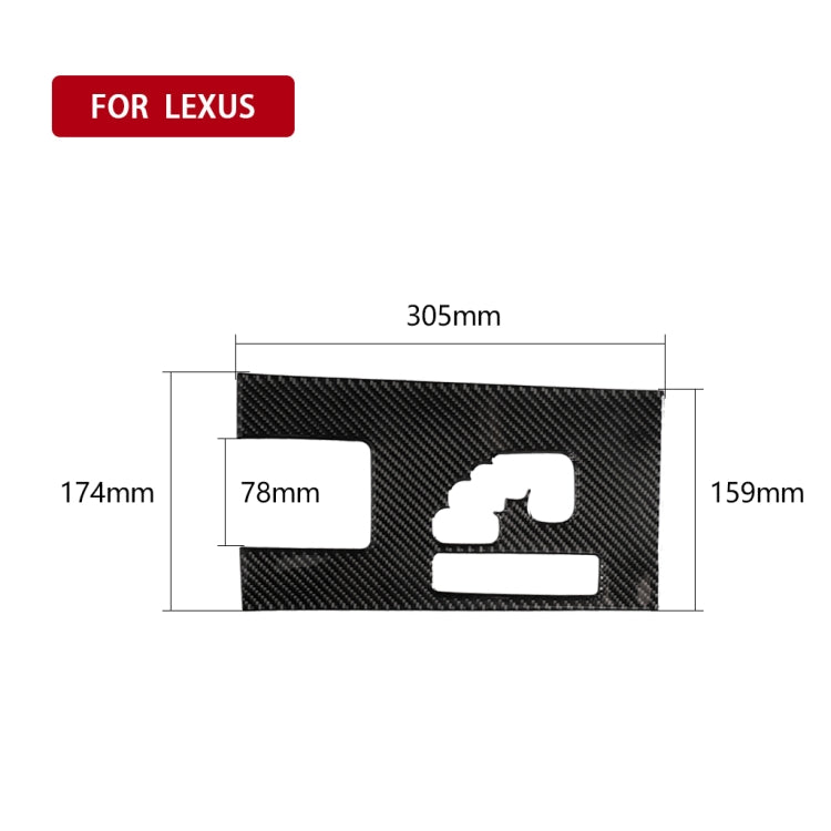Car Carbon Fiber Gears B Decorative Sticker for Lexus IS250 300 350C 2006-2012, Right Drive, Gears B, Right Drive – Durable Build, Easy to Use