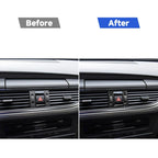 Car Carbon Fiber Warning Light Decorative Sticker for Audi A6 S6 C7 A7 S7 4G8 2012-2018, Left and Right Drive Universal, Warning Light